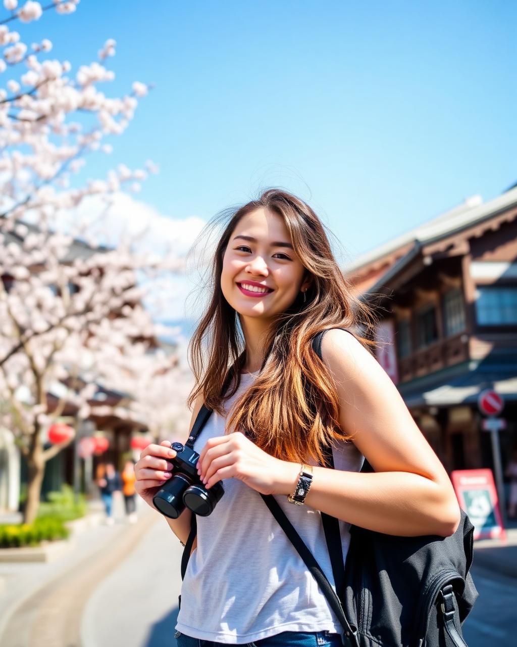 Traveler exploring Kyoto
